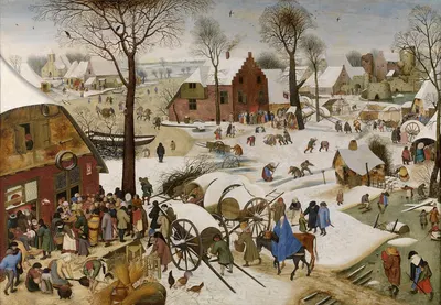 The People's Census at Bethlehem by Питер Брейгель Младший — digital art print download