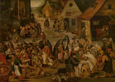 The Seven Acts of Mercy by Питер Брейгель Младший — digital art print download