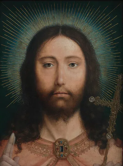 Christ Salvator Mundi by Quentin Massys, 1505 — digital art print download