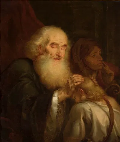 Isaac's blessing by Рафаł Хадзевич — digital art print download