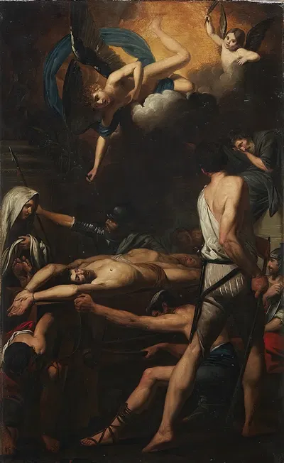 Étude pour Le Martyre de Saint Procès et Saint Martinien by Валентин де Булонь — digital art print download