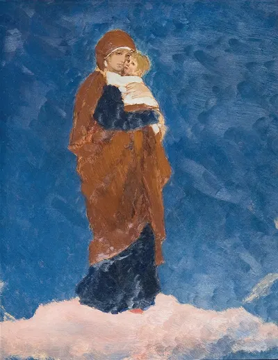 Virgin Mary, study by Виктор Михайлович Васнецов, 1882 — digital art print download