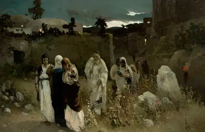 The Three Marys at the Tomb by Wilhelm Kotarbiński, 1879 — digital art print download