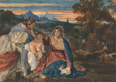 Madonna with a Rabbit by William Callow — digital art print download