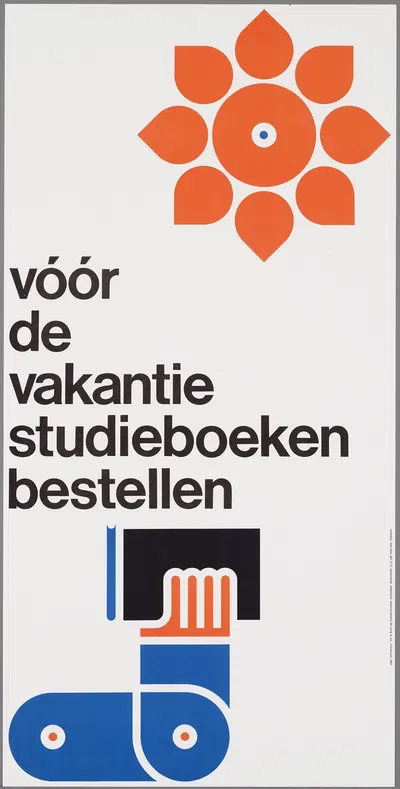 vóór de vakantie studieboeken bestellen by Ben Bos, 1965 — digital art print download