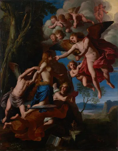 The Communion of the Magdalene by Alessandro Turchi — digital art print download