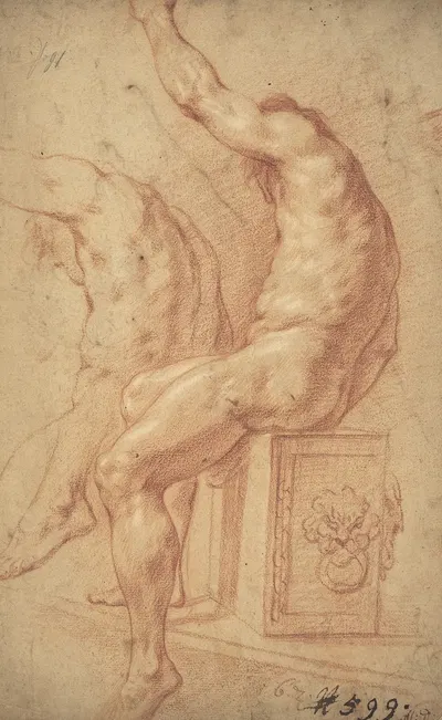 A Seated Nude by Итальянская школа — digital art print download