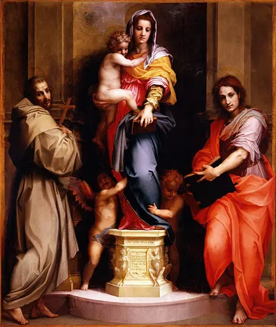 Madonna of the Harpies by Андреа дель Сарто, 1517 — digital art print download