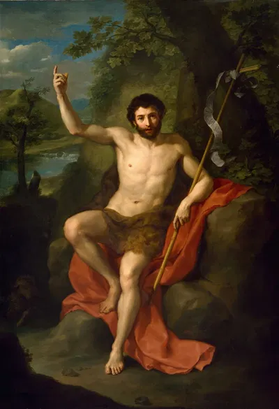 Saint John the Baptist Preaching in the Wilderness by Anton Raphael Mengs — digital art print download