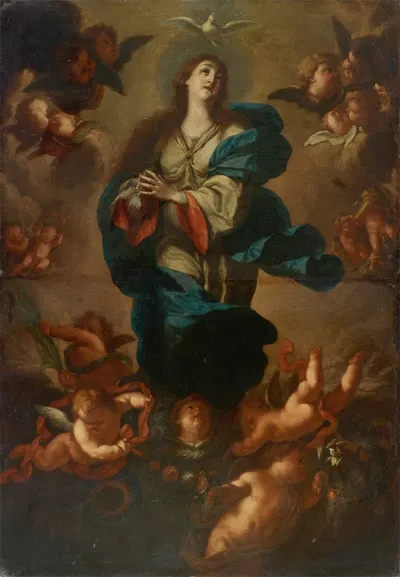 Immaculate Conception by Antonio Acisco Palomino de Castro y Velasco — digital art print download