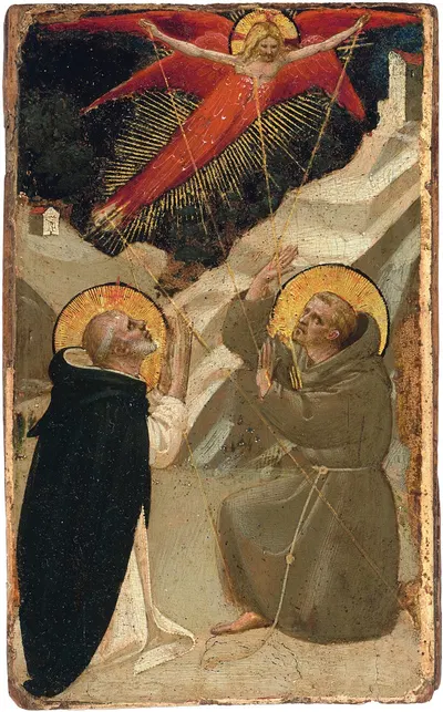 Saint Dominic and the Stigmatization of Saint Francis by Fra Angelico — digital art print download