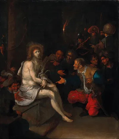 The Mocking of Christ by Франс Франкен Младший — digital art print download