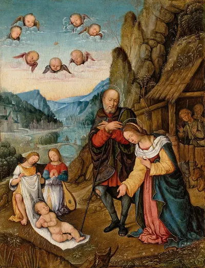 The Holy Family by Girolamo Marchesi — digital art print download