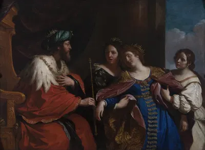 Esther before Ahasuerus by Guercino, 1639 — digital art print download