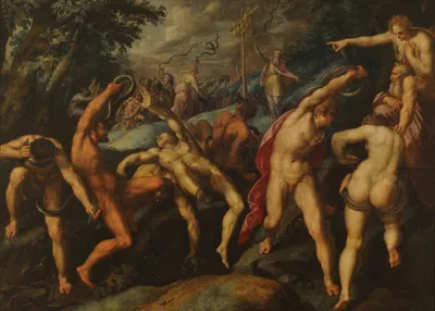 Moses Raising the Brazen Serpent by Hans Speckaert — digital art print download