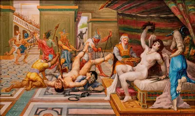 Samson et Dalila by Jean-Baptiste Cariven, 1892 — digital art print download