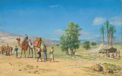 The Madian merchants taking Joseph to Egypt by Джон Роджерс Херберт, 1879 — digital art print download