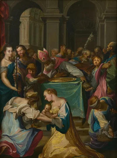 The Circumcision by Иосиф Хайнц Старший, 1599 — digital art print download