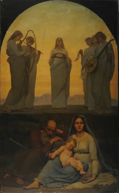 The dream of the baby Jesus by Jules-Joseph Meynier, 1879 — digital art print download