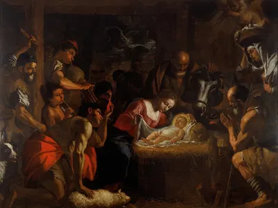 The Adoration of the Shepherds by Маттиа Прети — digital art print download