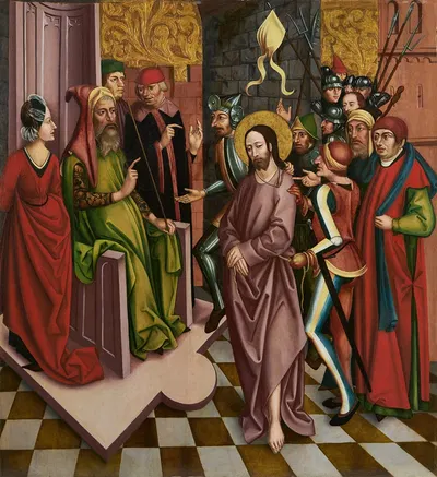 Christ before Pilate by Meister des Hohenlandenberger Altars — digital art print download
