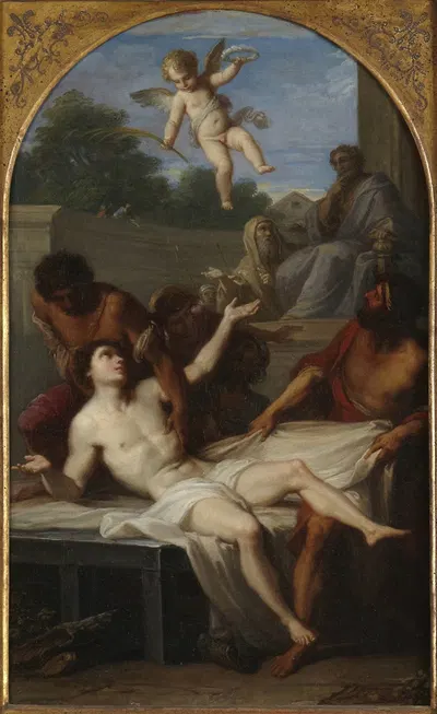 The Martyrdom of Saint Lawrence by Placido Costanzi — digital art print download