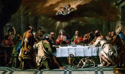 The Last Supper by Себастьяно Риччи — digital art print download