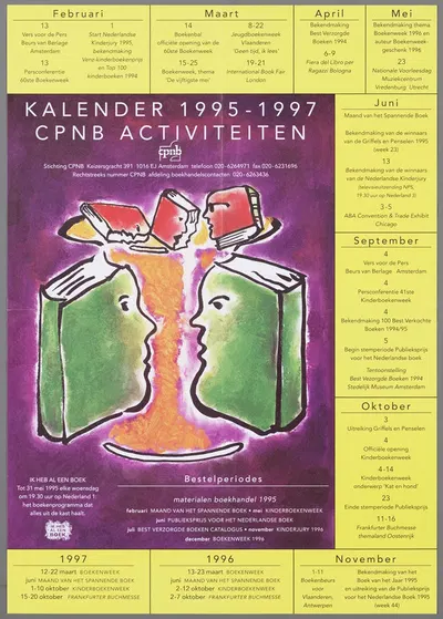 Kaleder 1995-1997 CPNB activiteiten by CPNB, 1995 — digital art print download