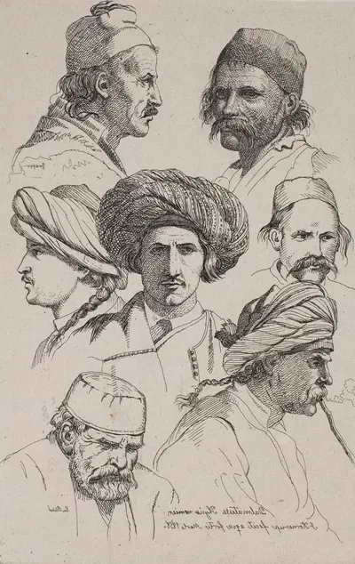 Dalmatiske Fysiognarnier by Якуб Корнеруп, 1857 – 1858 — digital art print download