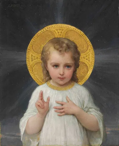 Jesus by Эмиль Мюнье, 1893 — digital art print download