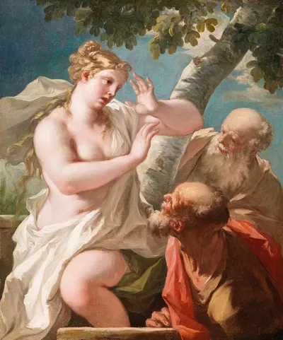Susannah and the Elders by Giovanni Antonio Pellegrini — digital art print download