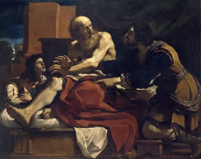 Jacob Blessing the Sons of Joseph by Guercino, c.1620 — digital art print download