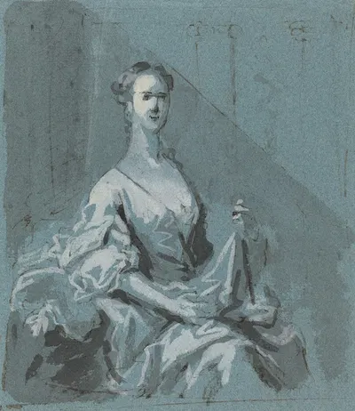 Portrait of a Lady by Якопо Амигони — digital art print download