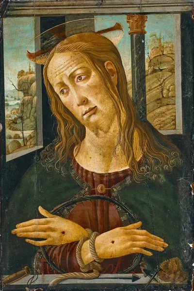 Christ with the symbols of the Passion by Якопо дель Селлайо — digital art print download
