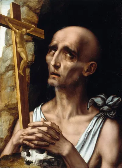 Saint Jerome in the Wilderness by Luis De Morales — digital art print download