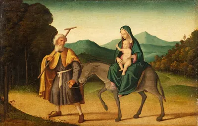 The Flight into Egypt by Marco Palmezzano — digital art print download