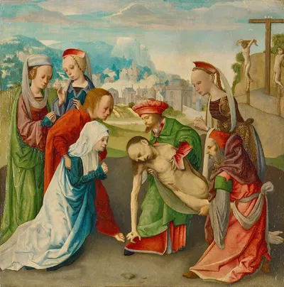 The Lamentation by Master of the Virgo inter Virgines — digital art print download