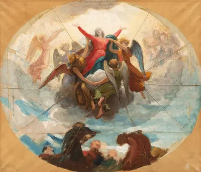 Etude pour le plafond de la Chapelle de Vierge à la Rochelle by Уильям Бугеро — digital art print download