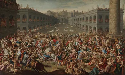The Rape of the Sabine Women by Claude Déruet — digital art print download