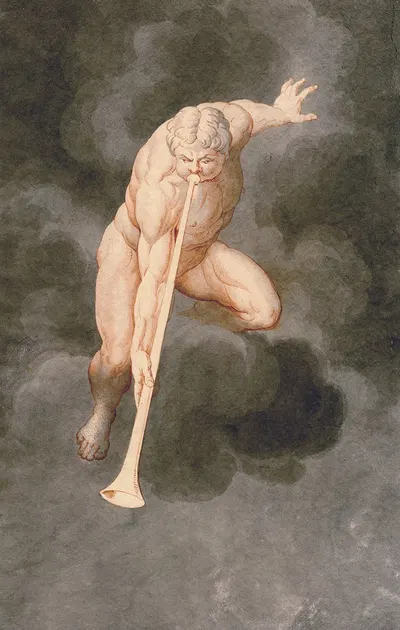 Trumpeting Angel by David Humbert de Superville — digital art print download
