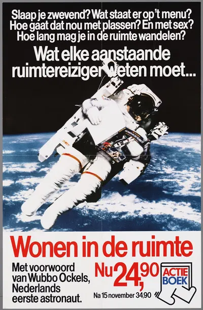 Wonen in de ruimte; met voorwoord van Wubbo Ockels, Nederlands eerste astronaut by CPNB, 1975 — digital art print download