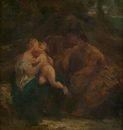 The Holy Family by Francisque Millet — digital art print download