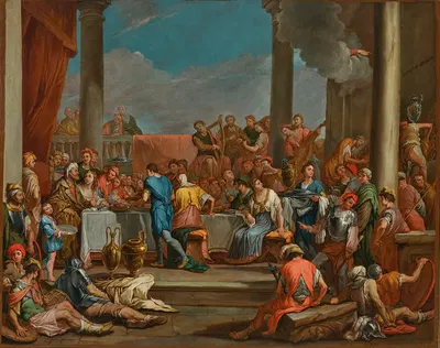 Belshazzar's Feast by Giulio Carpioni — digital art print download