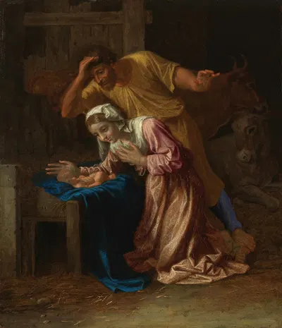 Birth of Christ by Николя Пуссен — digital art print download