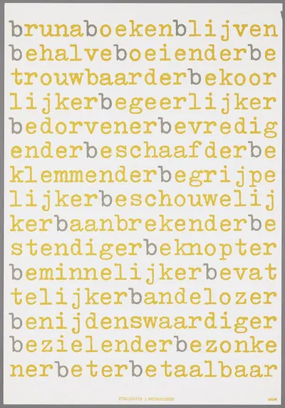 bruna boeken… by Dick Bruna, 1970 — digital art print download