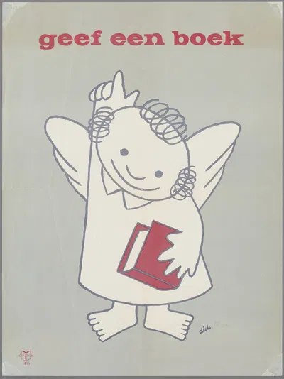 geef een boek by Dick Bruna, 1955 — digital art print download