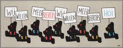 wij willen meer beertjes wij willen meer beertjes hoi by Dick Bruna, 1952 — digital art print download