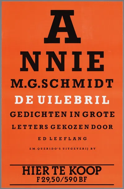 Annie m.g. schmidt ; de uilebril by Querido, 1988 — digital art print download