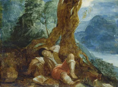Jacob’s Dream by Adam Elsheimer, 1597-1598 — digital art print download