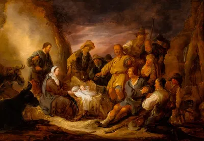 The adoration of the shepherds by Benjamin Gerritsz. Cuyp — digital art print download